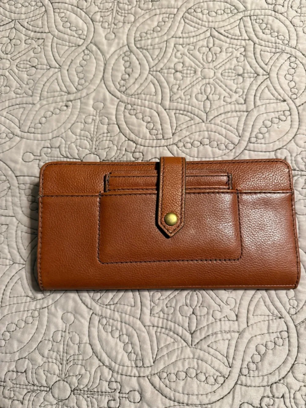 Fossil Tessa Tan Leather Handbag with Matching Wallet and Strap Nice - Picture 9 of 13